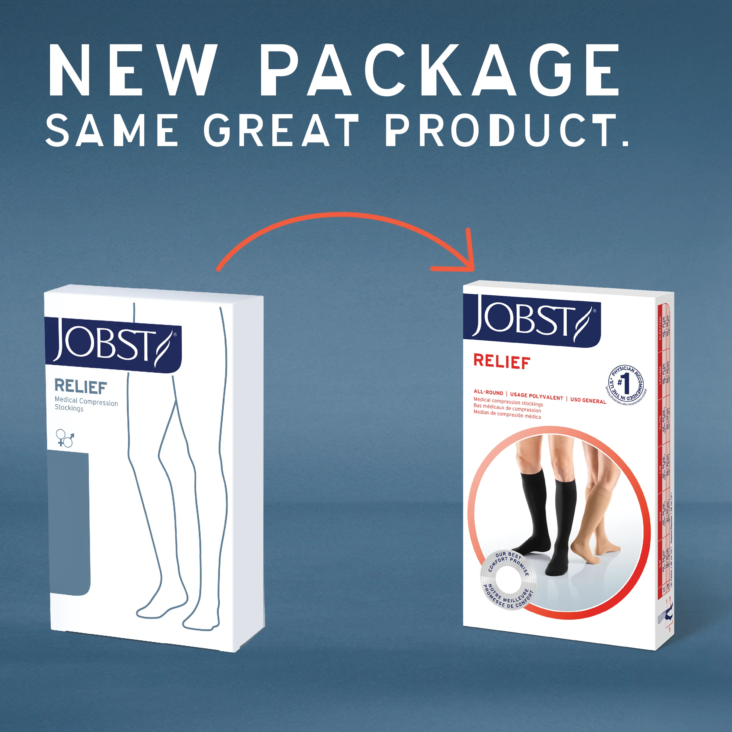 JOBST® Relief Waist High 15-20 mmHg, Open Toe - Image 3