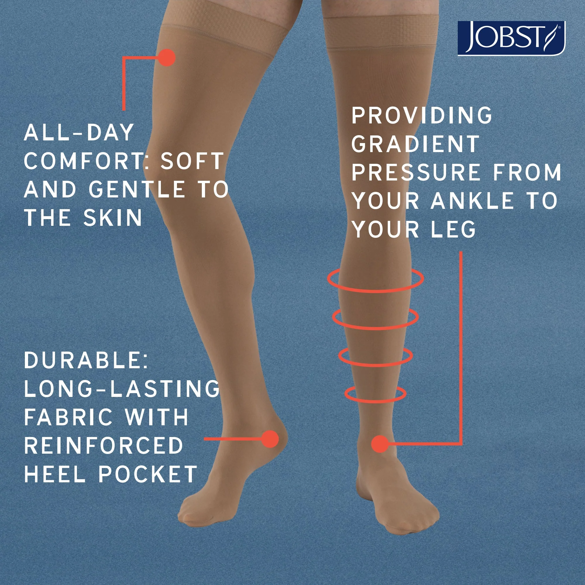 JOBST® Relief Waist High 15-20 mmHg, Open Toe - Image 5